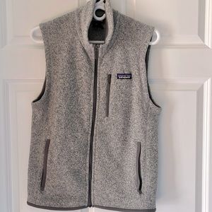 Grey  better sweater Patagonia vest.  Sweater type material.